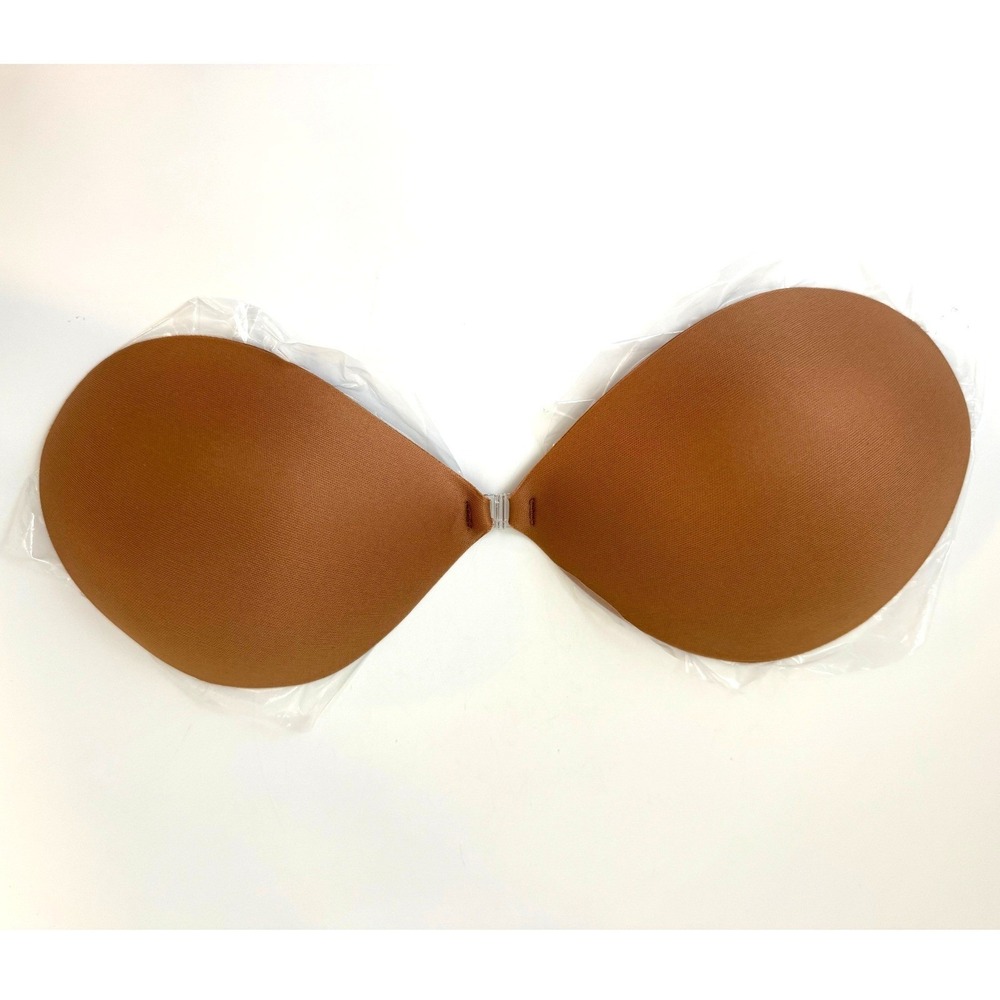 BOOMBA Sticky Bra‎ Caramel Size F Strapless Adhesive Silicone NEW